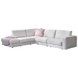Ecksofa Vigo Mit Rückenkissen Beige