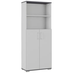 Aktenschrank Gw-profi Graphitfarben/grau B: 80 Cm