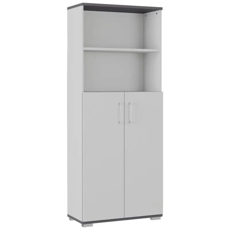 Aktenschrank Gw-Profi Graphitfarben/Grau B: 80 cm