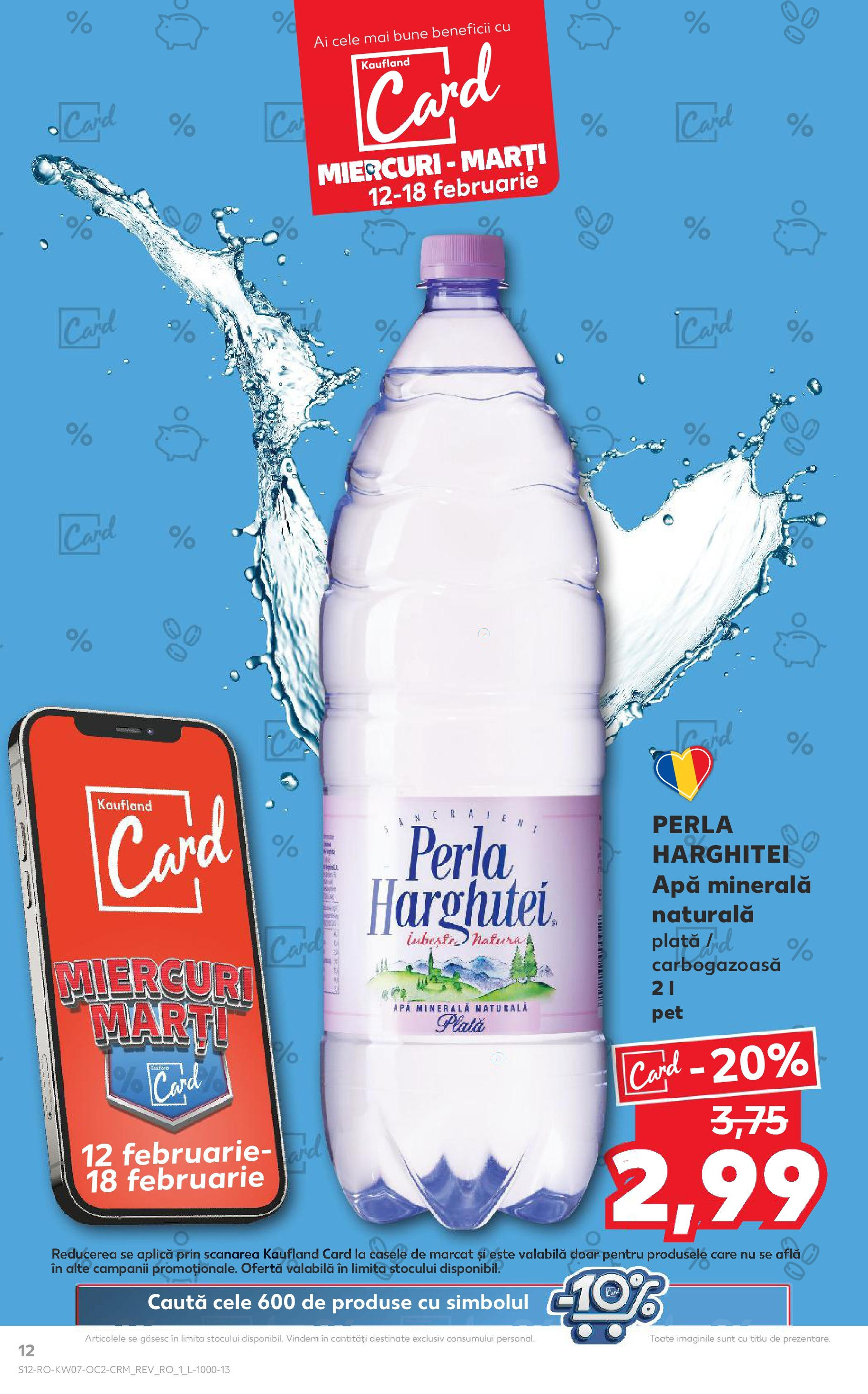 Catalog Kaufland - Bucureşti 12.02.2025 - Revista si Oferta | Pagină: 12 | Produse: Yazı tahtası kalemi, Apă