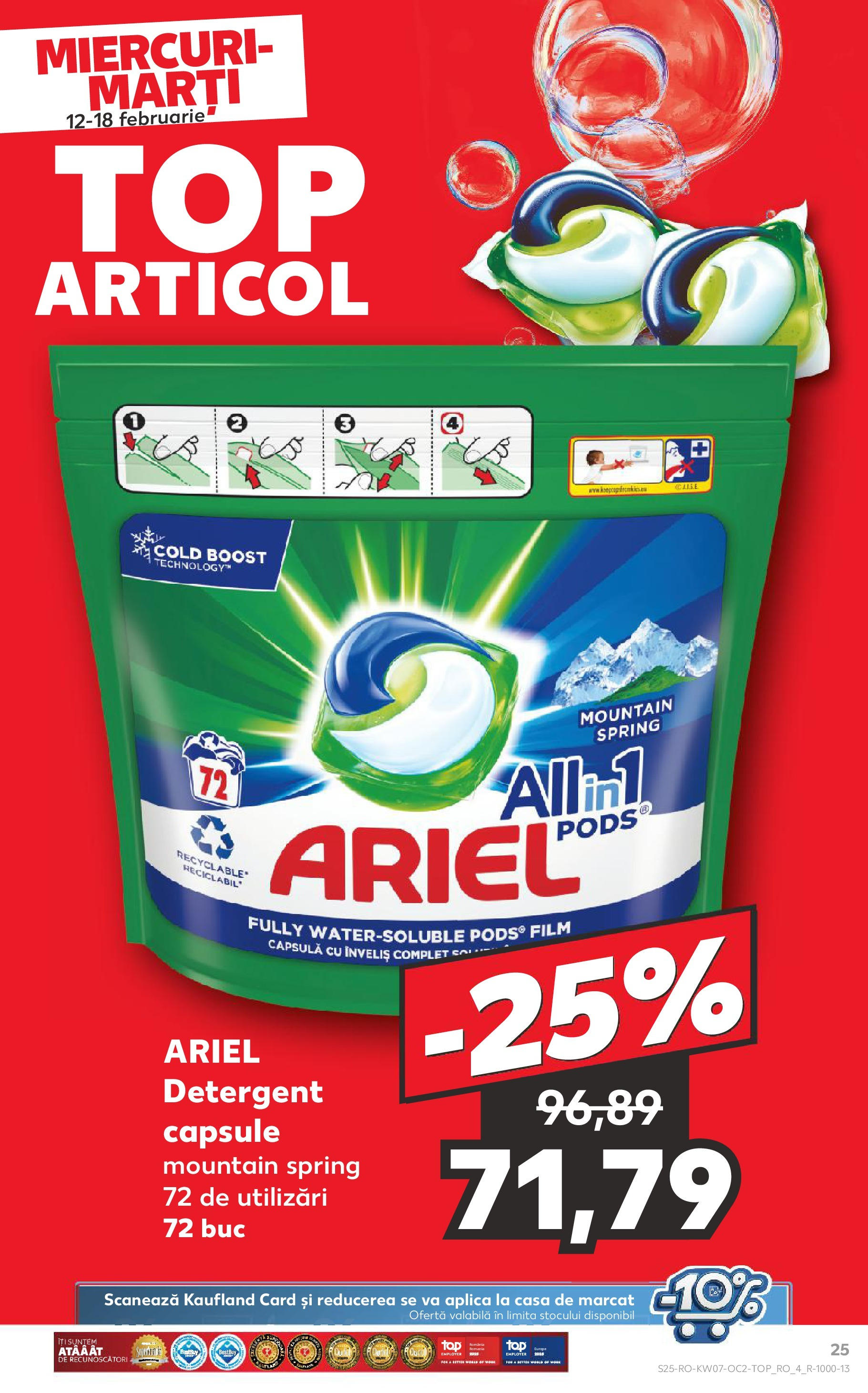 Catalog Kaufland - Bucureşti 12.02.2025 - Revista si Oferta | Pagină: 25 | Produse: Detergent