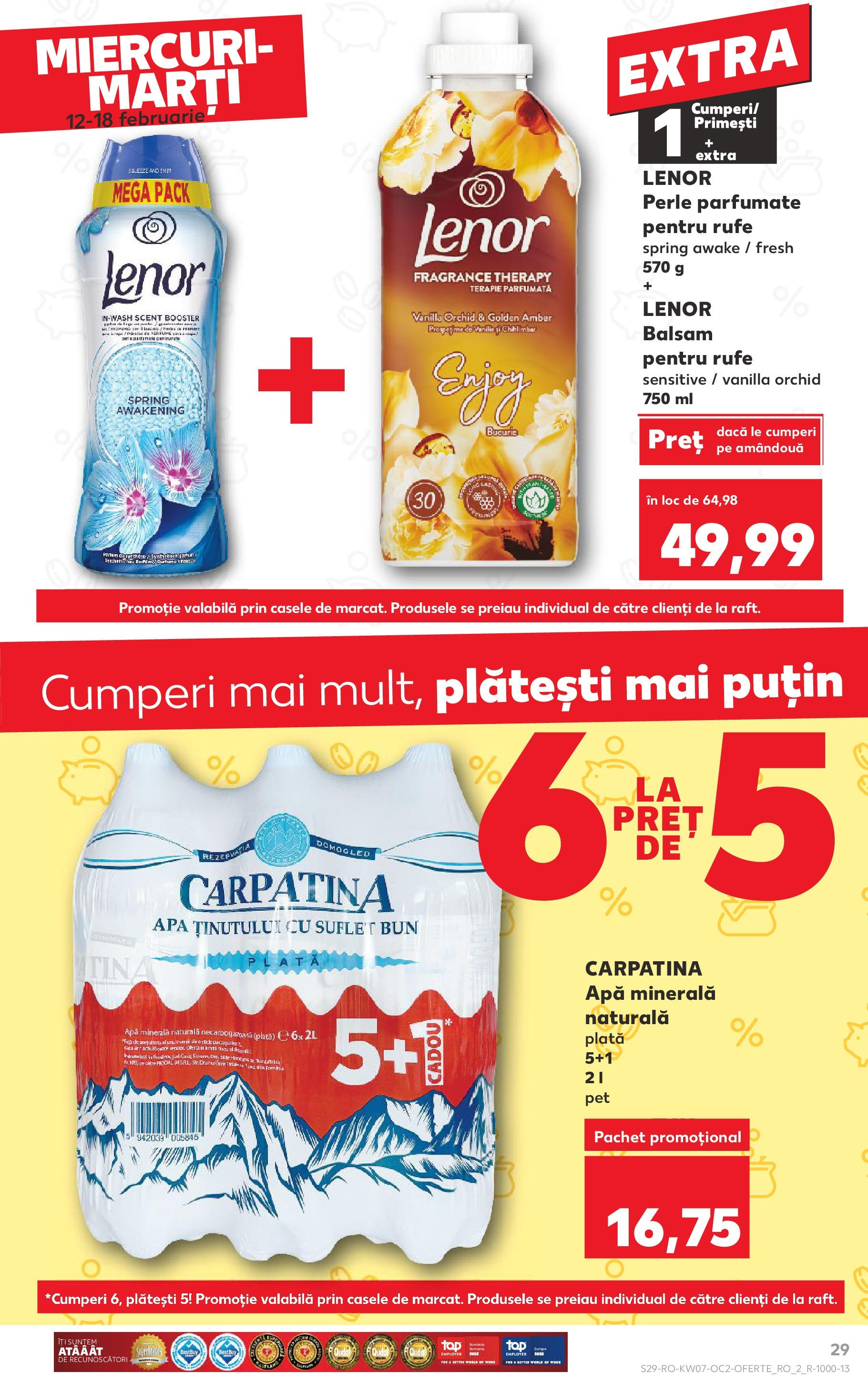 Catalog Kaufland - Bucureşti 12.02.2025 - Revista si Oferta | Pagină: 29 | Produse: Akrilik boya, Yazı tahtası kalemi, Balsam, Apă