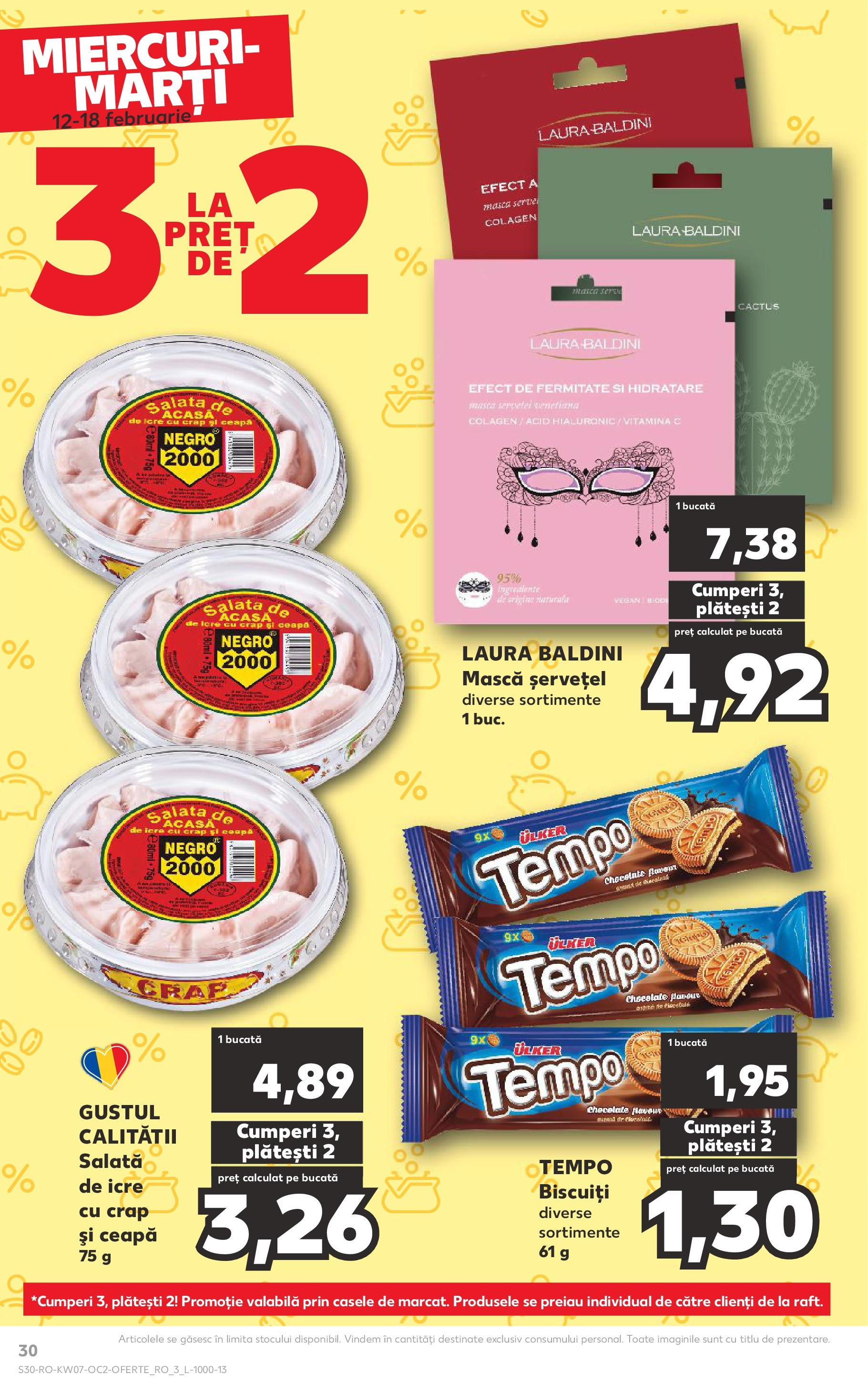 Catalog Kaufland - Bucureşti 12.02.2025 - Revista si Oferta | Pagină: 30 | Produse: Biscuiți, Salată, Ceapă