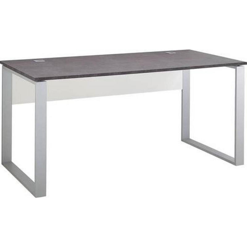 Schreibtisch B 158 H 75 Cm Gw-Altino, Graphitfarben/weiß