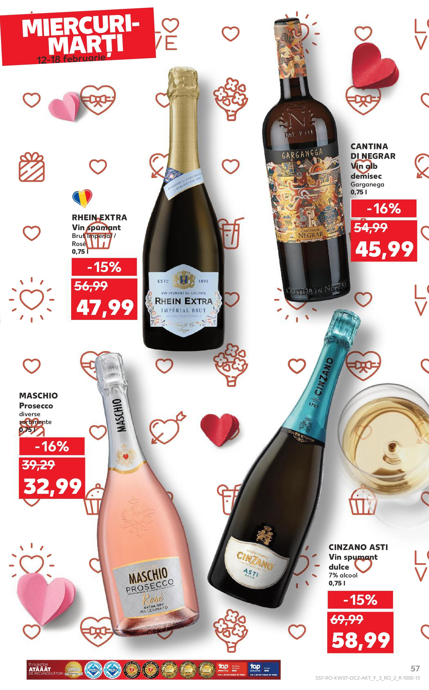 Catalog Kaufland - Bucureşti 12.02.2025 - Revista si Oferta | Pagină: 57 | Produse: Prosecco, Vin