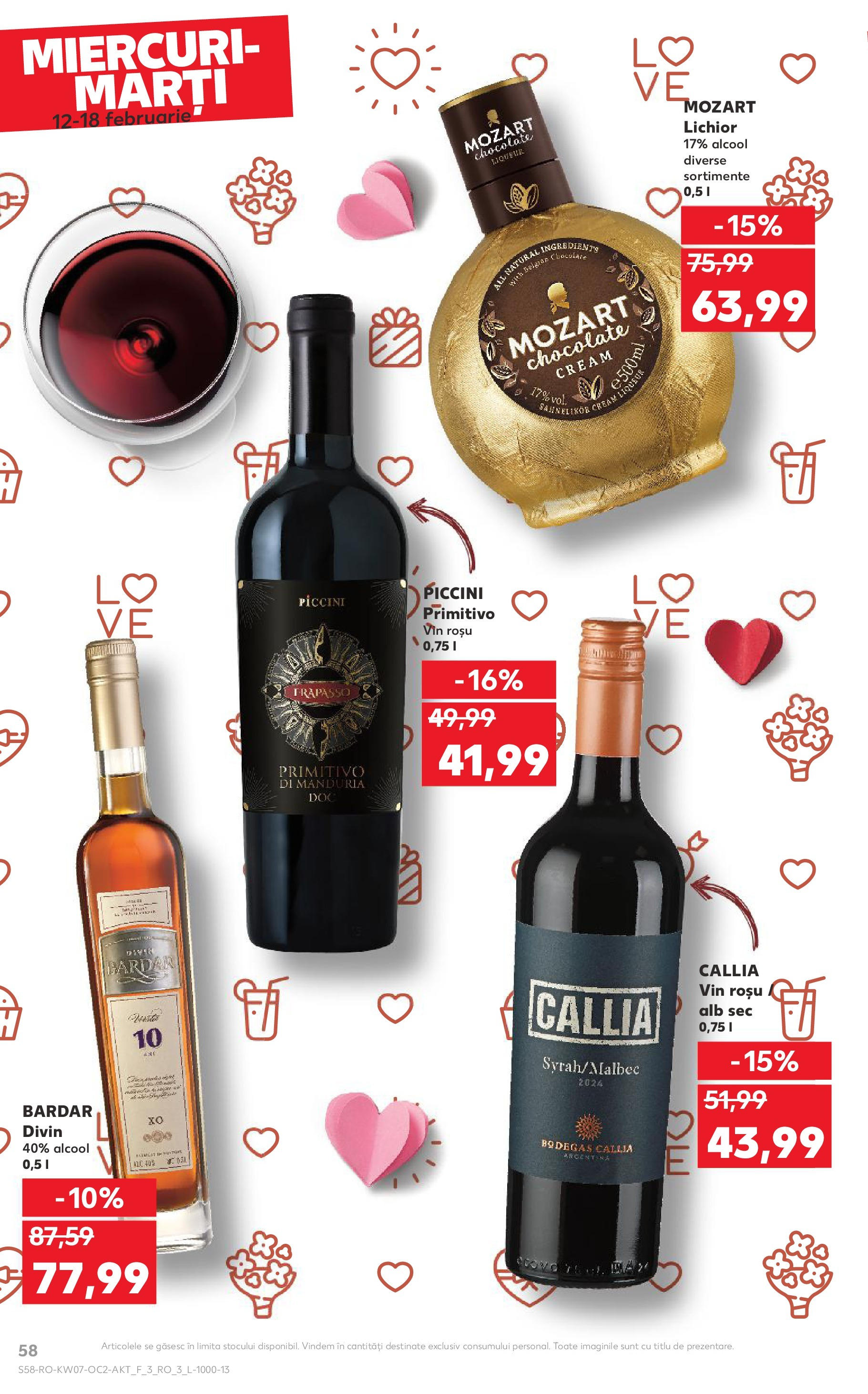 Catalog Kaufland - Bucureşti 12.02.2025 - Revista si Oferta | Pagină: 58 | Produse: Lichior, Vin