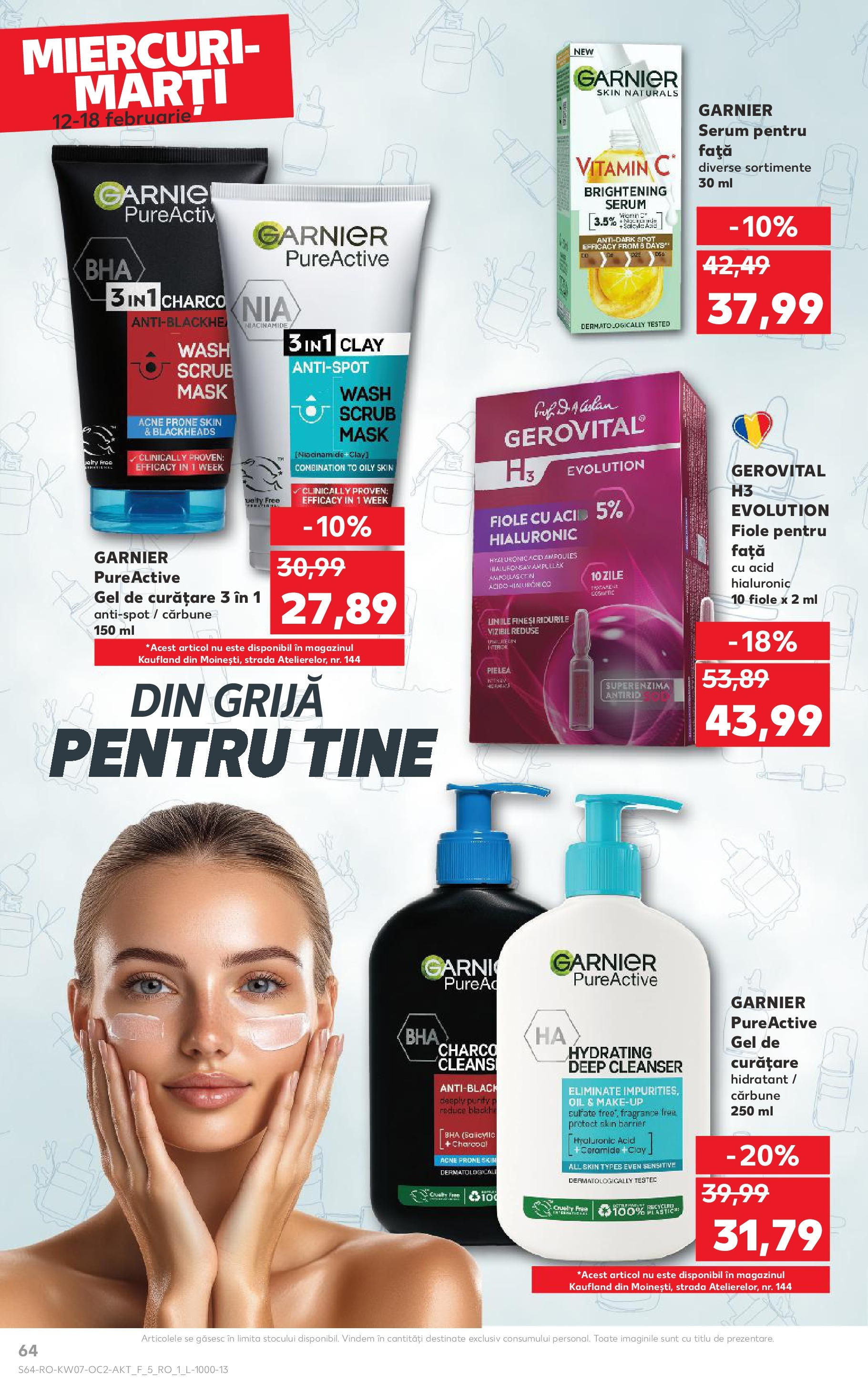 Catalog Kaufland - Bucureşti 12.02.2025 - Revista si Oferta | Pagină: 64 | Produse: Serum, Gel de curățare, Scrub