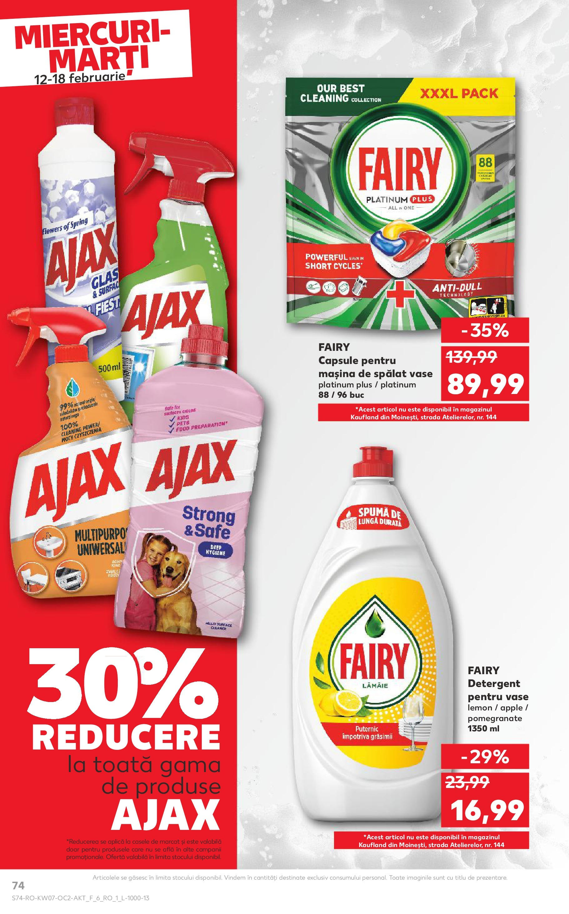 Catalog Kaufland - Bucureşti 12.02.2025 - Revista si Oferta | Pagină: 74 | Produse: Mașină De Spălat, Mașină De Spălat Vase, Detergent, Lămâie