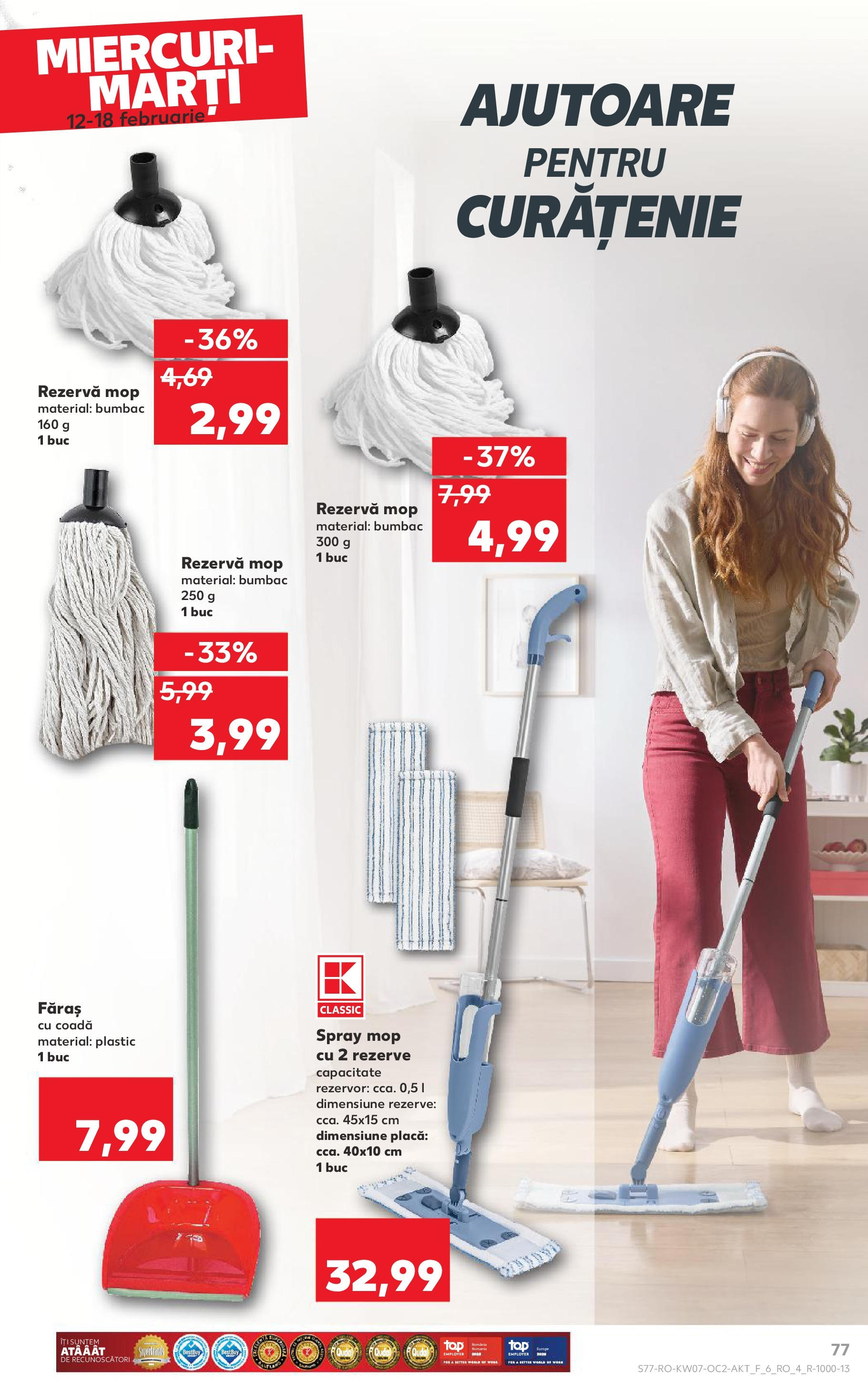 Catalog Kaufland - Bucureşti 12.02.2025 - Revista si Oferta | Pagină: 77 | Produse: Mop