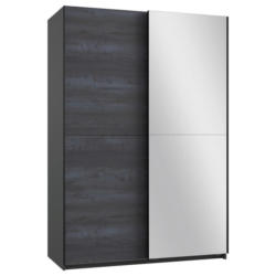 Schwebetürenschrank + Spiegel B: 135 cm Herne, Graphit