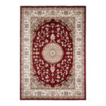 Möbelix Orientalischer Webteppich Rot Naturfaser Donald 120x170 cm