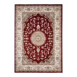 Orientalischer Webteppich Rot Naturfaser Donald 200x290 Cm