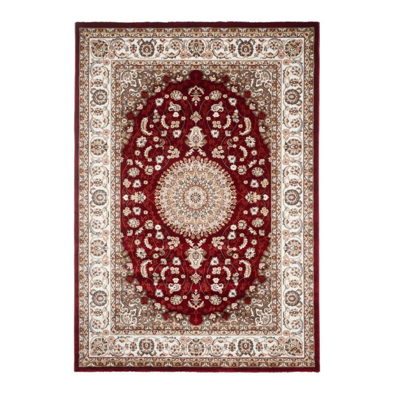 Orientalischer Webteppich Rot Naturfaser Donald 80x150 Cm