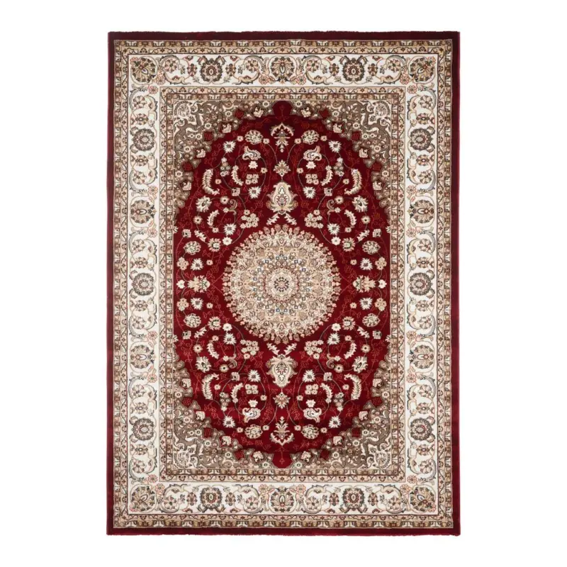 Orientalischer Webteppich Rot Naturfaser Donald 200x290 Cm