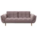 Möbelix 3-Sitzer-Sofa Mit Schlaffunktion Rosa Samtbezug