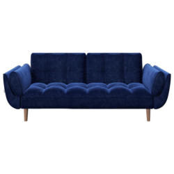 2-sitzer-sofa Mit Schlaffunkt. Scarlett Blau Samt