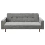 Möbelix 3-Sitzer-Sofa mit Schlaffunkt. Shirley Grau Samt