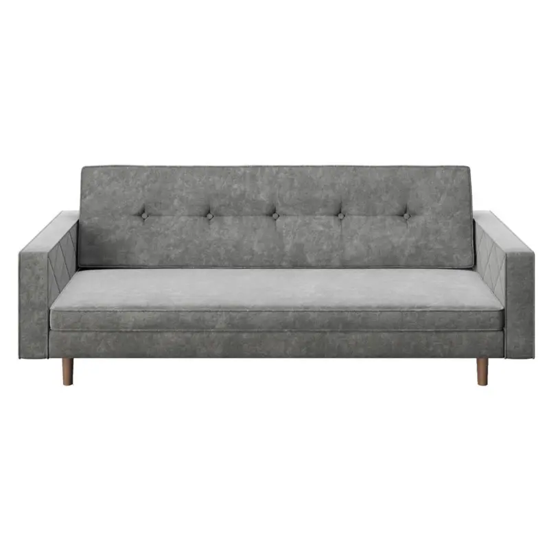 3-Sitzer-Sofa mit Schlaffunkt. Shirley Grau Samt