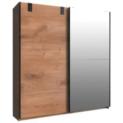 Schwebet&uuml;renschrank B: 180cm Cardiff Eiche Dekor