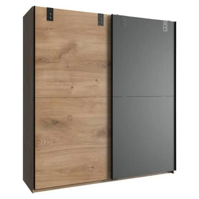 Schwebet&uuml;renschrank B: 180 Cm Cardiff, Eiche Dekor/graphit