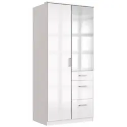 Dreht&uuml;renschrank Mit Spiegel + Laden B: 91 Cm Clack, Wei&szlig;