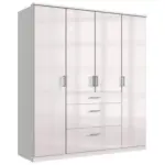Möbelix Drehtürenschrank Mit Laden B: 179 Cm Clack, Weiß