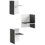 Möbelix Inneneinteilung Kleiderschrank Gw-Pasadena Graphit/weiß