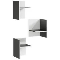 Inneneinteilung Kleiderschrank Gw-Pasadena Graphit/weiß