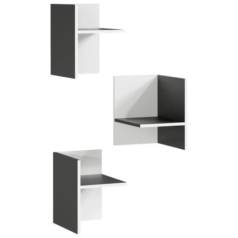 Inneneinteilung Kleiderschrank Gw-Pasadena Graphit/weiß