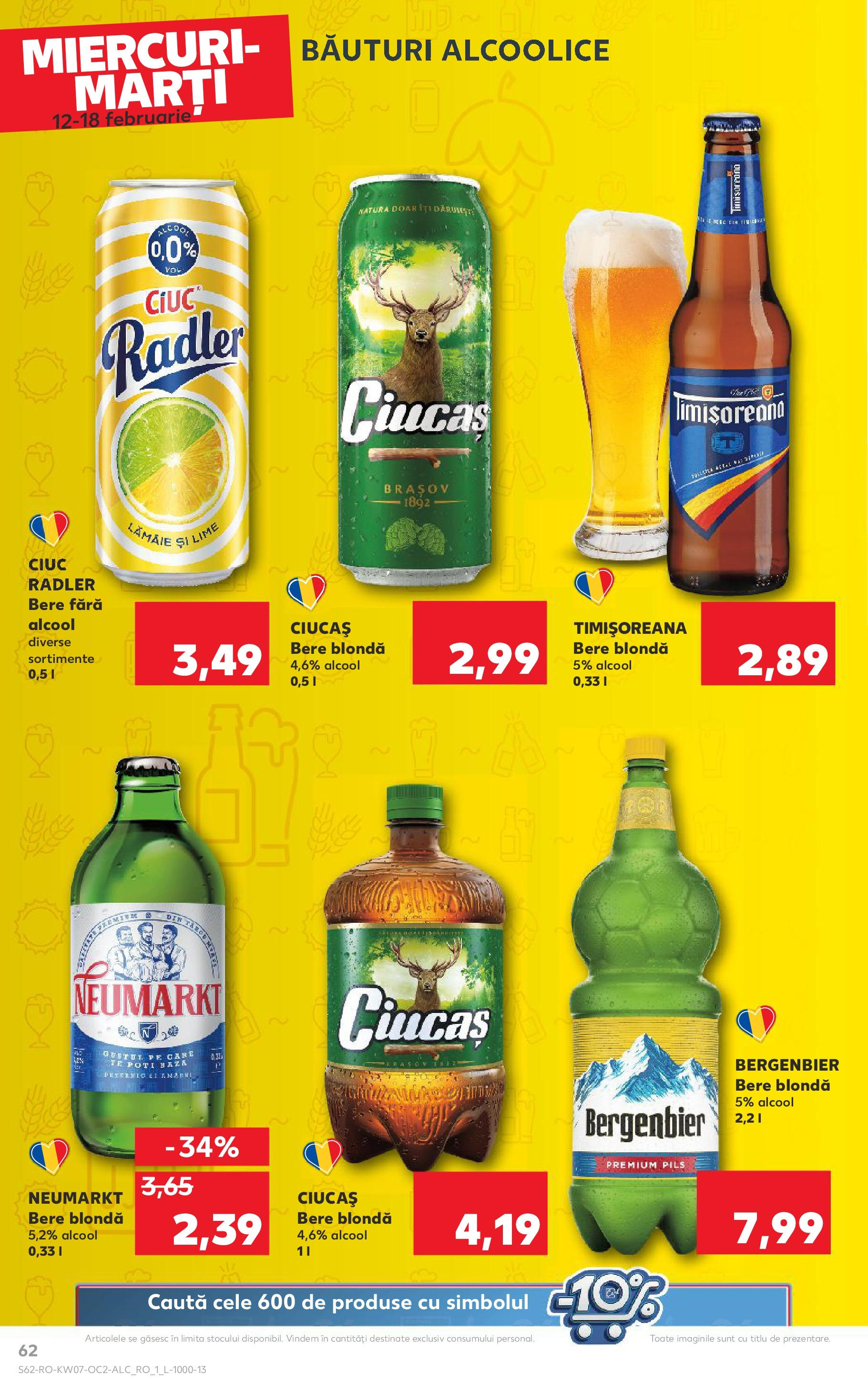 Catalog Kaufland - Bucureşti 12.02.2025 - Revista si Oferta | Pagină: 62 | Produse: Lime, Bere, Plastik Kulübe, Lămâie