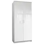 Möbelix Drehtürenschrank B: 91 cm Clack, Weiß