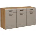 Möbelix Sideboard B: 150 Cm Auris Basalt/eiche Dekor