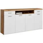 Möbelix Sideboard Mit Soft-close B: 200 Cm Auris, Weiß/eiche Dekor