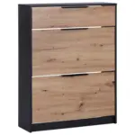 Möbelix Schuhkipper Anna 2 Klappen Eiche Dekor/anthrazit B: 79 Cm