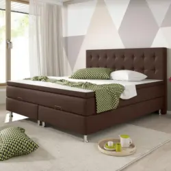 Boxspringbett Mit Topper 180x200 Cm Köln-Bk