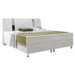 M&ouml;belix Boxspringbett Mit Topper Lederlook 180x200 Riva-F