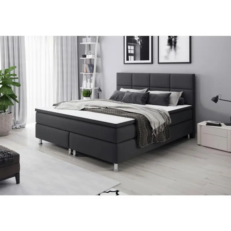 Boxspringbett Mit Topper 180x200 Rotterdam