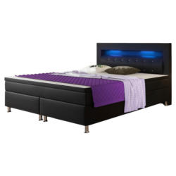 Boxspringbett Mit Topper & Beleuchtung 180x200 Monaco