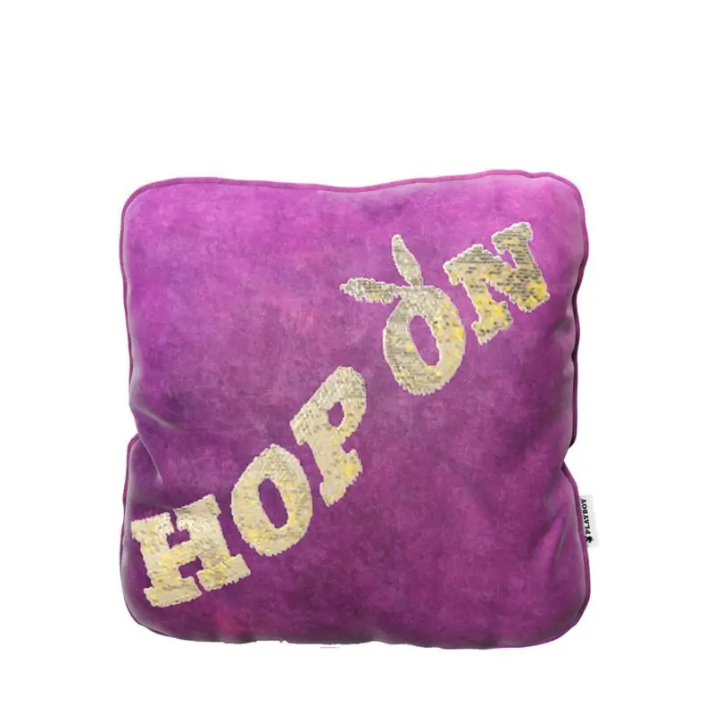 Zierkissen Hop On 40x40 cm Synthetikfaser Lila