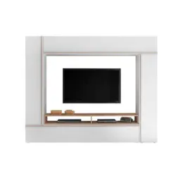 Wohnwand 5--Teilig. Frame, Weiß