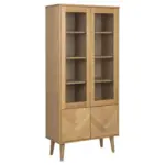 Möbelix Vitrine Nagano B: 80 Cm Inkl. Einlegeböden Eiche Dekor