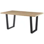 Möbelix Esstisch Rudi 160x90 cm Naturfarben/Schwarz