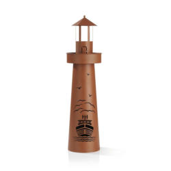 Led Dekosäule mit Schale Garvida Leuchtturm H: 70,6 cm