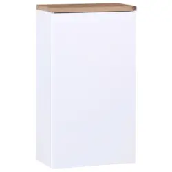 Hängeschrank Grifflos Marbella B: 40 Cm Weiß/eiche Dekor