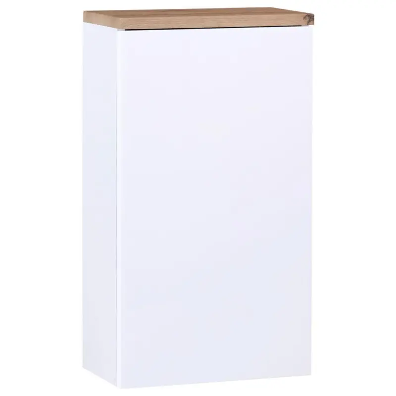 Hängeschrank Grifflos Marbella B: 40 Cm Weiß/eiche Dekor