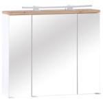 Möbelix Spiegelschrank Marbella Mit Led 3-Türig BxHxT: 80x70x20 cm