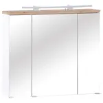 Möbelix Spiegelschrank Marbella Mit Led 3-Türig Bht: 80x70x20 Cm
