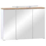 Möbelix Spiegelschrank Marbella Mit Led 3-Türig 100x70x20 cm