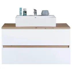 Waschtischunterschrank Hängend Marbella B: 100 Cm Weiß
