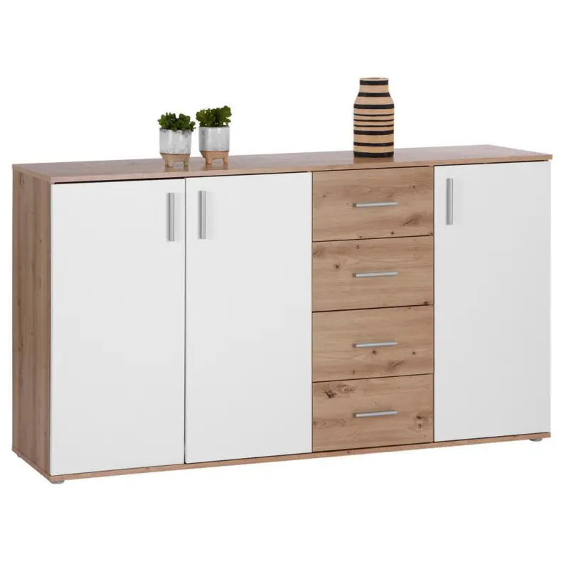 Kommode 175,8cm Ina, Wei&szlig;